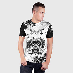 Футболка спортивная мужская Mayhem - рок пес, цвет: 3D-принт — фото 2