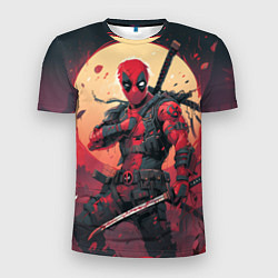 Футболка спортивная мужская Дэдпул самурай, цвет: 3D-принт