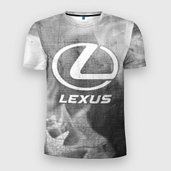 Мужская спорт-футболка Lexus - grey gradient