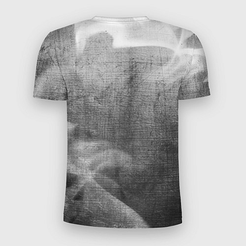 Мужская спорт-футболка Poppy Playtime - grey gradient вертикально / 3D-принт – фото 2