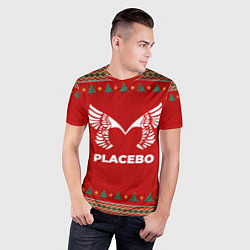 Футболка спортивная мужская Placebo new year, цвет: 3D-принт — фото 2