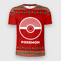 Футболка спортивная мужская Pokemon new year, цвет: 3D-принт