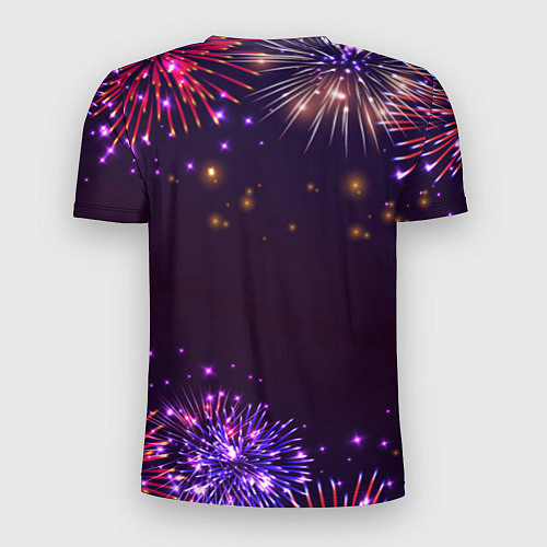 Мужская спорт-футболка Праздничный Lyon / 3D-принт – фото 2