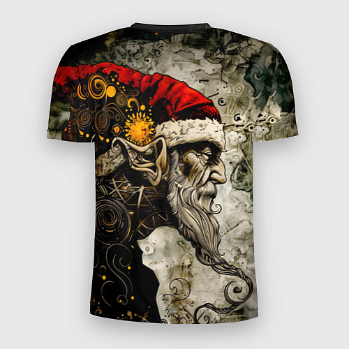 Мужская спорт-футболка Санта демон стимпанк / 3D-принт – фото 2