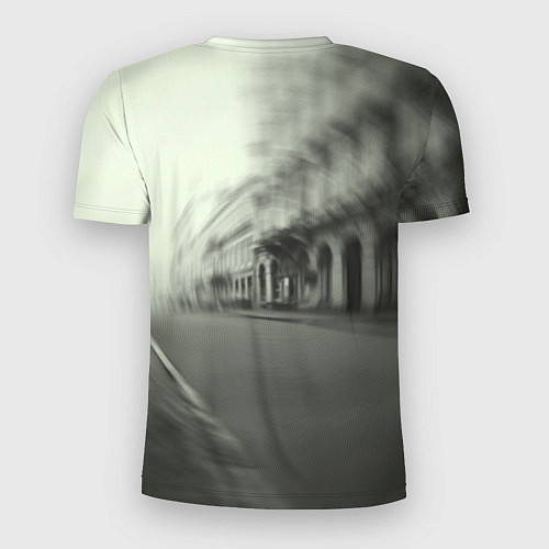 Мужская спорт-футболка Спорткар в серых тонах / 3D-принт – фото 2