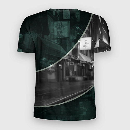 Мужская спорт-футболка Зелёный спорткар / 3D-принт – фото 2