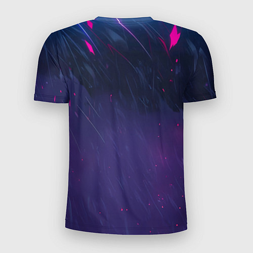 Мужская спорт-футболка Geralt - neon rain / 3D-принт – фото 2
