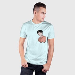 Футболка спортивная мужская Безликий айдол, цвет: 3D-принт — фото 2