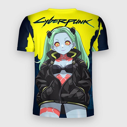 Мужская спорт-футболка Ребекка - cyberpunk / 3D-принт – фото 2