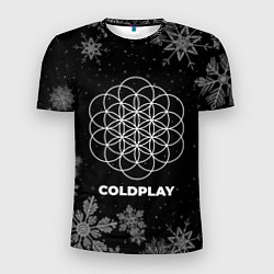 Мужская спорт-футболка Снежный Coldplay