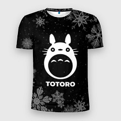 Мужская спорт-футболка Снежный Totoro