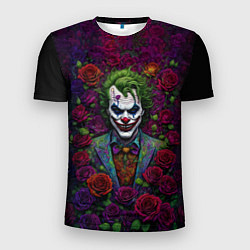 Футболка спортивная мужская Joker - roses, цвет: 3D-принт