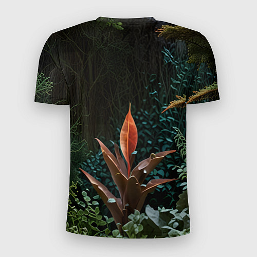 Мужская спорт-футболка Объемные растения / 3D-принт – фото 2