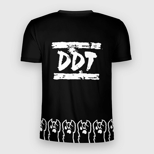 Мужская спорт-футболка ДДТ: рок кот / 3D-принт – фото 2