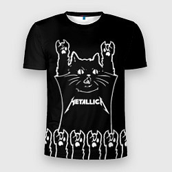 Мужская спорт-футболка Metallica: cat rock