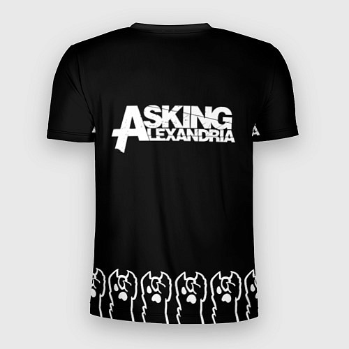Мужская спорт-футболка Asking Alexandria - кот рок / 3D-принт – фото 2