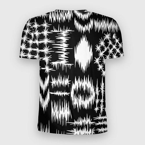 Мужская спорт-футболка Штриховка - геометрическая абстракция / 3D-принт – фото 2