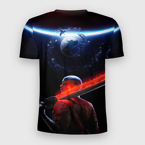 Мужская спорт-футболка Героиня Intergalactic the heretic prophet / 3D-принт – фото 2