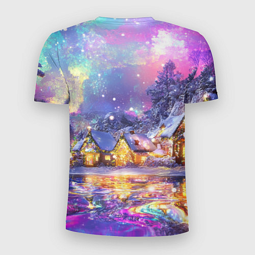 Мужская спорт-футболка Настроение рождества / 3D-принт – фото 2