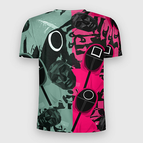 Мужская спорт-футболка Маски из игры в кальмара / 3D-принт – фото 2