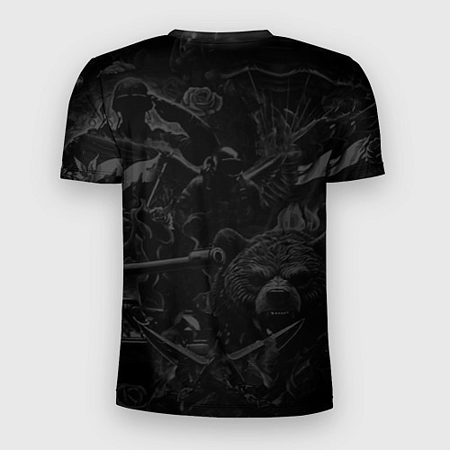 Мужская спорт-футболка Защитник отечества с ангельскими крыльями / 3D-принт – фото 2