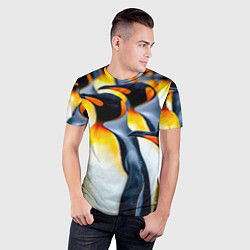 Футболка спортивная мужская Стая пингвинов, цвет: 3D-принт — фото 2