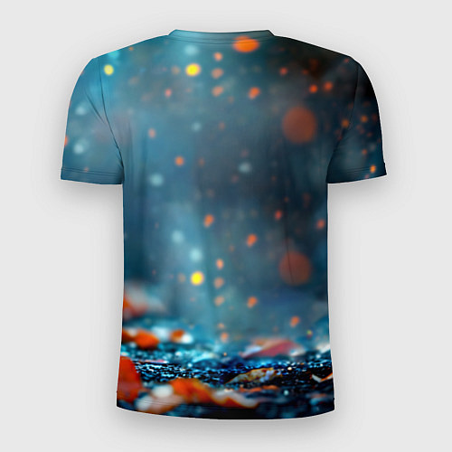 Мужская спорт-футболка Обыкновенный снегирь / 3D-принт – фото 2