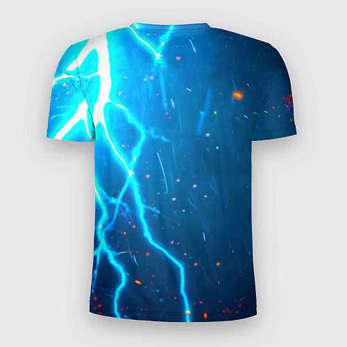 Мужская спорт-футболка Колибри в грозу / 3D-принт – фото 2