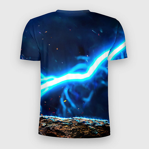 Мужская спорт-футболка Дятел в грозу / 3D-принт – фото 2