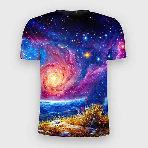 Мужская спорт-футболка Улитка и космос / 3D-принт – фото 2