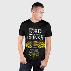 Футболка спортивная мужская Lord of the drinks, цвет: 3D-принт — фото 2