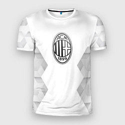 Мужская спорт-футболка AC Milan white poly