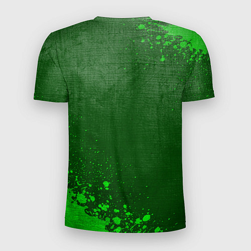 Мужская спорт-футболка Black Clover - green gradient вертикально / 3D-принт – фото 2