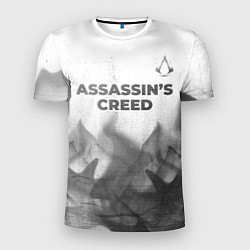 Мужская спорт-футболка Assassins Creed - white gradient посередине