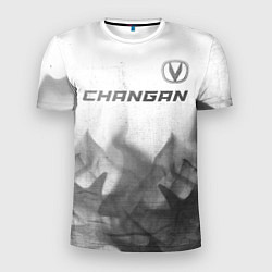 Футболка спортивная мужская Changan - white gradient посередине, цвет: 3D-принт