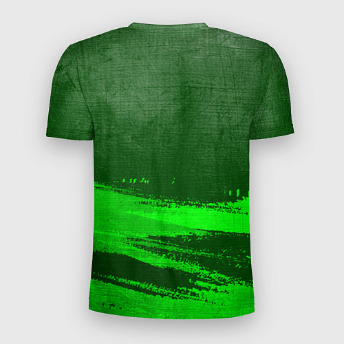 Мужская спорт-футболка FNAF - green gradient посередине / 3D-принт – фото 2