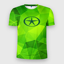 Футболка спортивная мужская JAC green poly, цвет: 3D-принт