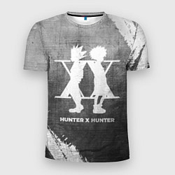 Мужская спорт-футболка Hunter x Hunter - grey gradient