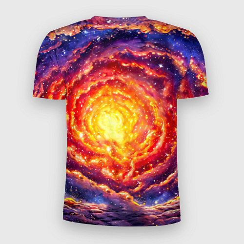 Мужская спорт-футболка Медвежонок смотрит в космос / 3D-принт – фото 2