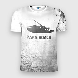 Мужская спорт-футболка Papa Roach - white gradient