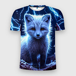 Мужская спорт-футболка Песец в разрядах молний