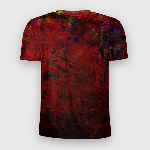 Мужская спорт-футболка Абстракция - dark grunge mood / 3D-принт – фото 2