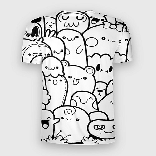 Мужская спорт-футболка Doodle monsters / 3D-принт – фото 2