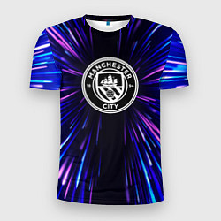 Мужская спорт-футболка Manchester City neon energy