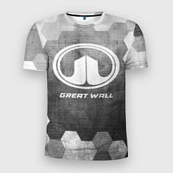 Футболка спортивная мужская Great Wall - grey gradient, цвет: 3D-принт