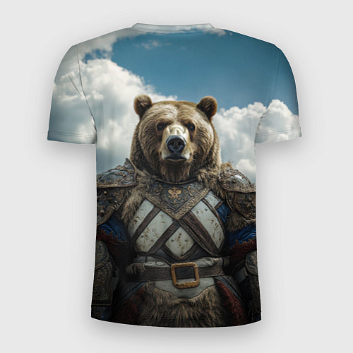 Мужская спорт-футболка Русский медведь воин / 3D-принт – фото 2