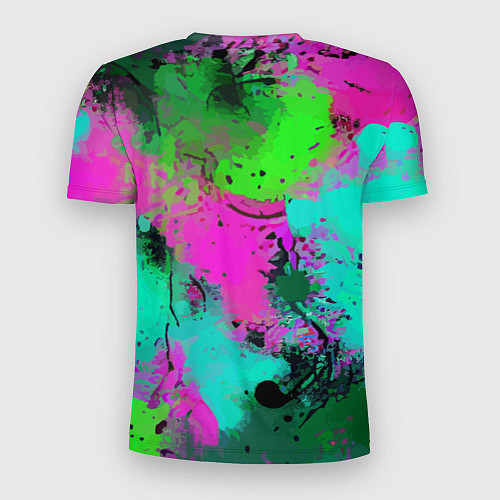 Мужская спорт-футболка Color impression - abstraction / 3D-принт – фото 2