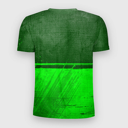 Мужская спорт-футболка Leicester City - green gradient посередине / 3D-принт – фото 2