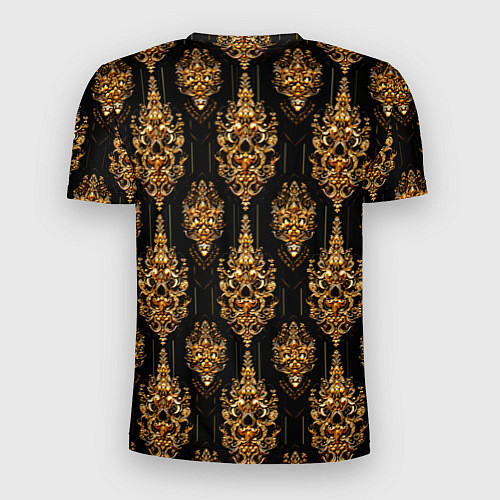 Мужская спорт-футболка Тайский золотой орнамент / 3D-принт – фото 2