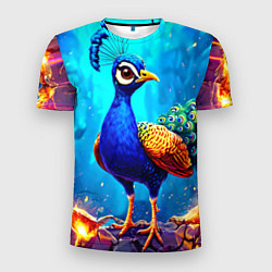 Мужская спорт-футболка Павлинчик